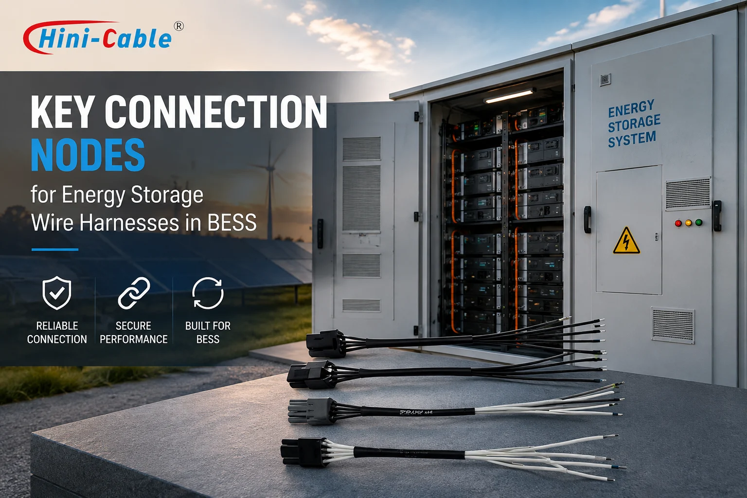 Key Connection Nodes and Design Considerations for Energy Storage Wire Harnesses in BESS